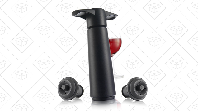 The Original Vacu Vin Wine Saver with 2 Vacuum Stoppers | $8 | Amazon